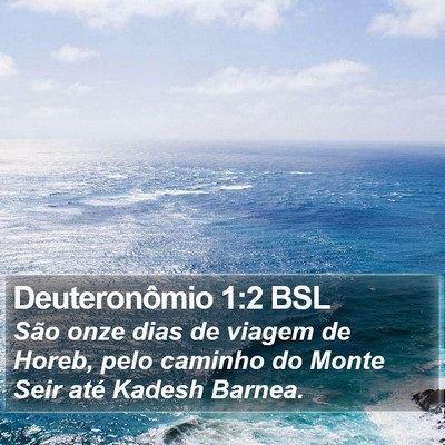 Deuteronômio 1:2 BSL Bible Verse Image