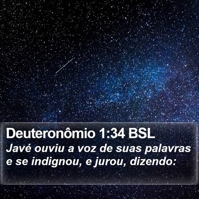 Deuteronômio 1:34 BSL Bible Verse Image