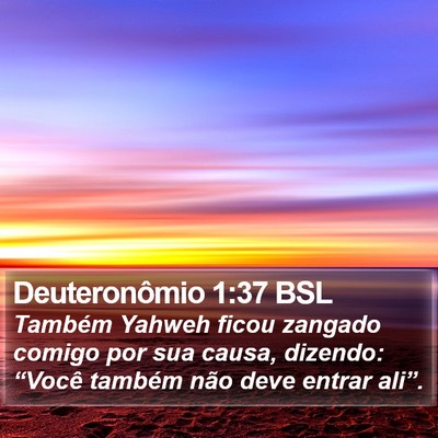 Deuteronômio 1:37 BSL Bible Verse Image