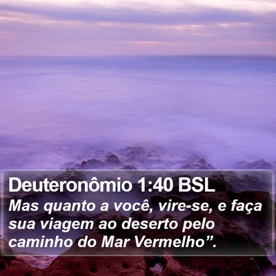 Deuteronômio 1:40 BSL Bible Verse Image