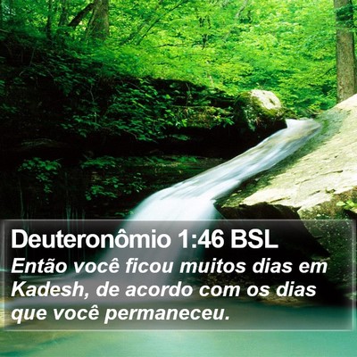 Deuteronômio 1:46 BSL Bible Verse Image