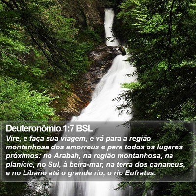 Deuteronômio 1:7 BSL Bible Verse Image