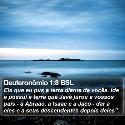 Deuteronômio 1:8 BSL Bible Verse Image