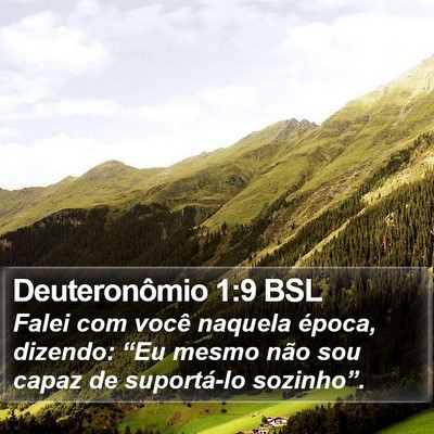 Deuteronômio 1:9 BSL Bible Verse Image