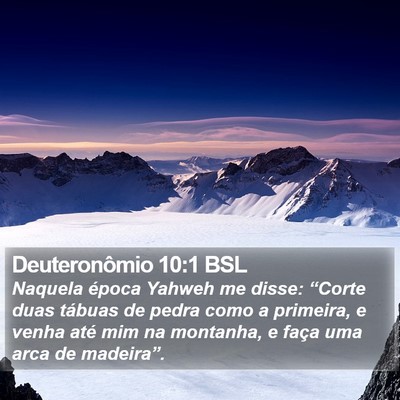 Deuteronômio 10:1 BSL Bible Verse Image
