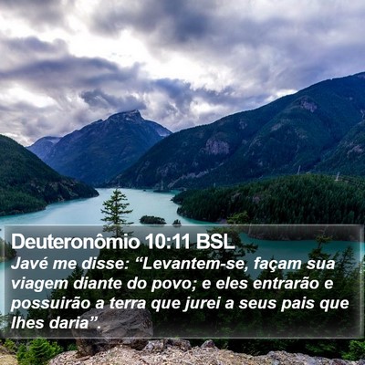 Deuteronômio 10:11 BSL Bible Verse Image