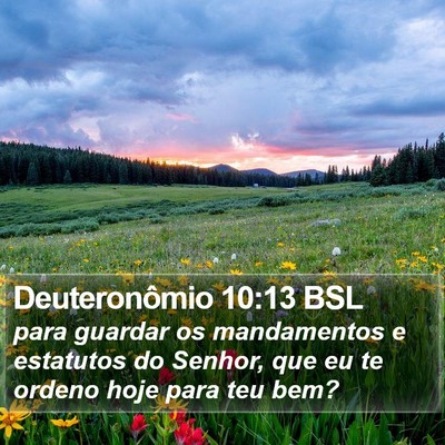 Deuteronômio 10:13 BSL Bible Verse Image