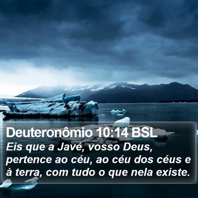 Deuteronômio 10:14 BSL Bible Verse Image