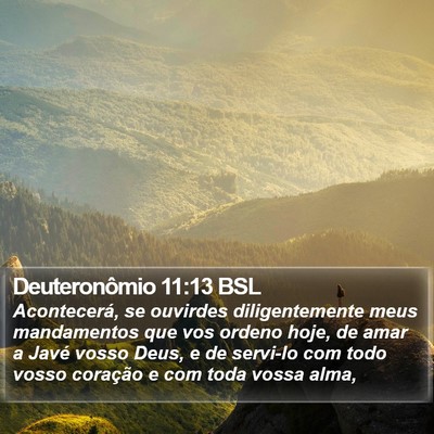 Deuteronômio 11:13 BSL Bible Verse Image