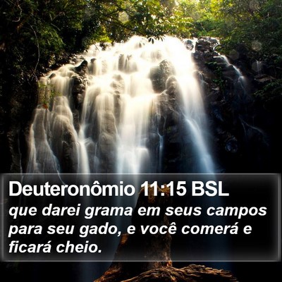 Deuteronômio 11:15 BSL Bible Verse Image