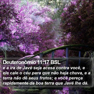 Deuteronômio 11:17 BSL Bible Verse Image