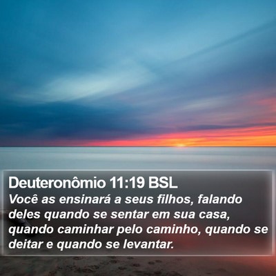 Deuteronômio 11:19 BSL Bible Verse Image