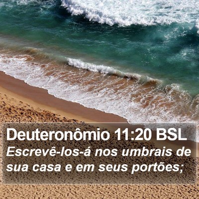 Deuteronômio 11:20 BSL Bible Verse Image