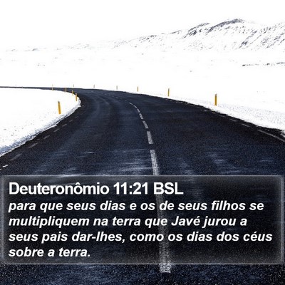 Deuteronômio 11:21 BSL Bible Verse Image