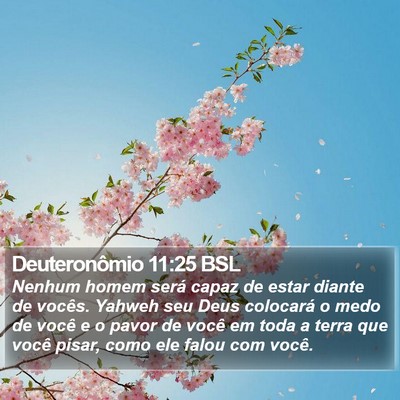 Deuteronômio 11:25 BSL Bible Verse Image