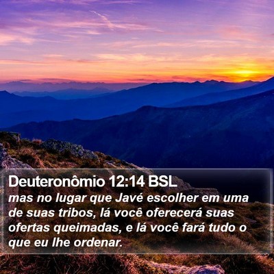 Deuteronômio 12:14 BSL Bible Verse Image