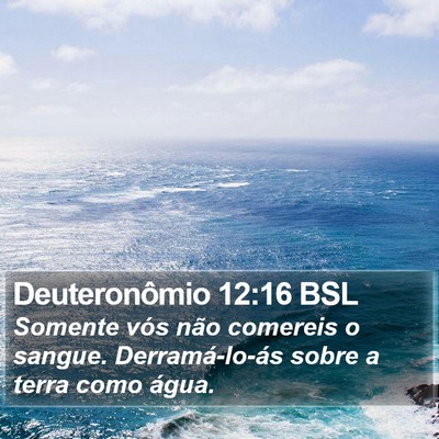 Deuteronômio 12:16 BSL Bible Verse Image