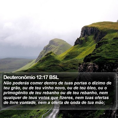 Deuteronômio 12:17 BSL Bible Verse Image