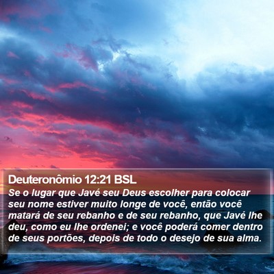 Deuteronômio 12:21 BSL Bible Verse Image