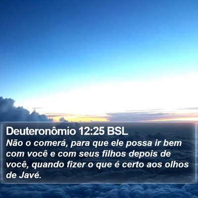 Deuteronômio 12:25 BSL Bible Verse Image
