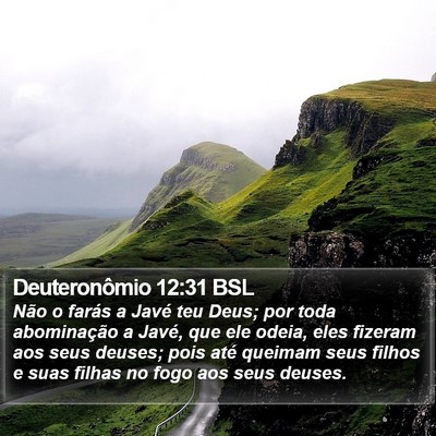Deuteronômio 12:31 BSL Bible Verse Image