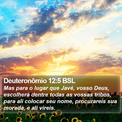 Deuteronômio 12:5 BSL Bible Verse Image