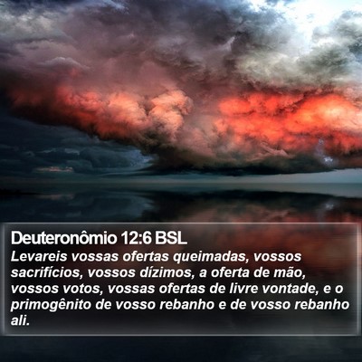 Deuteronômio 12:6 BSL Bible Verse Image