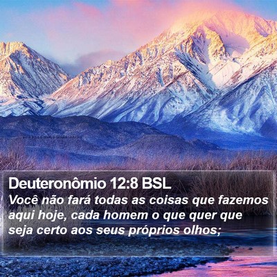 Deuteronômio 12:8 BSL Bible Verse Image