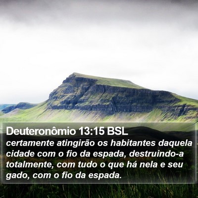 Deuteronômio 13:15 BSL Bible Verse Image