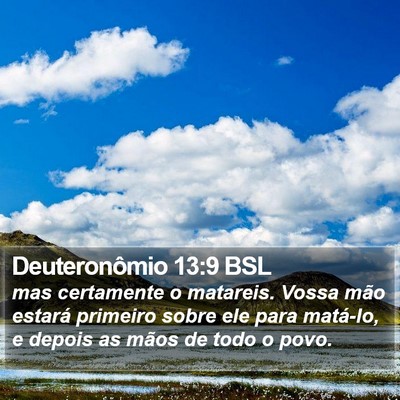 Deuteronômio 13:9 BSL Bible Verse Image