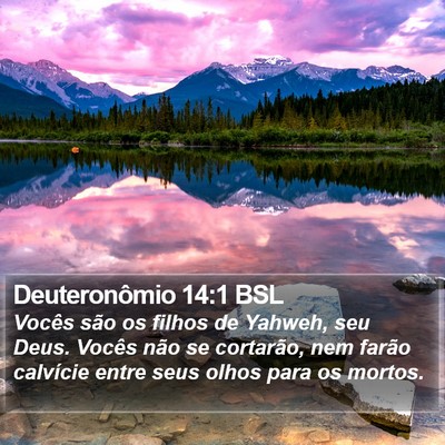 Deuteronômio 14:1 BSL Bible Verse Image