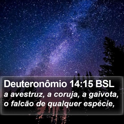 Deuteronômio 14:15 BSL Bible Verse Image