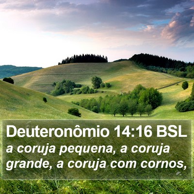 Deuteronômio 14:16 BSL Bible Verse Image