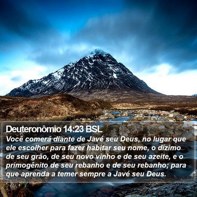 Deuteronômio 14:23 BSL Bible Verse Image