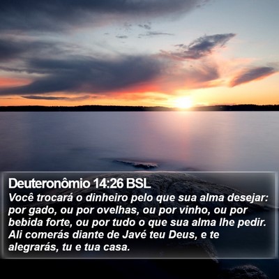 Deuteronômio 14:26 BSL Bible Verse Image
