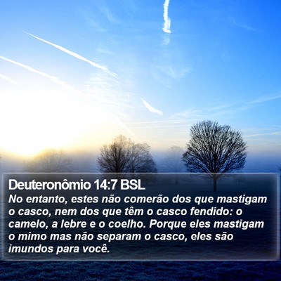 Deuteronômio 14:7 BSL Bible Verse Image