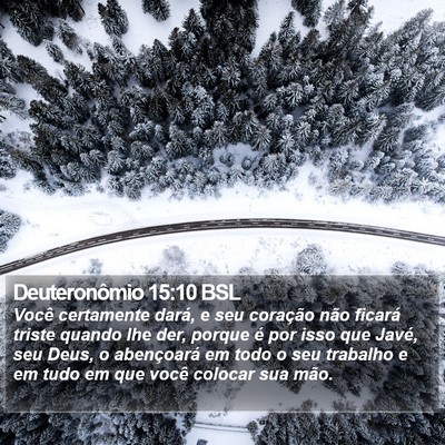 Deuteronômio 15:10 BSL Bible Verse Image