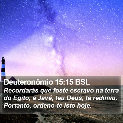 Deuteronômio 15:15 BSL Bible Verse Image