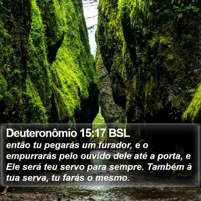 Deuteronômio 15:17 BSL Bible Verse Image