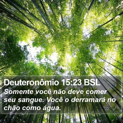 Deuteronômio 15:23 BSL Bible Verse Image