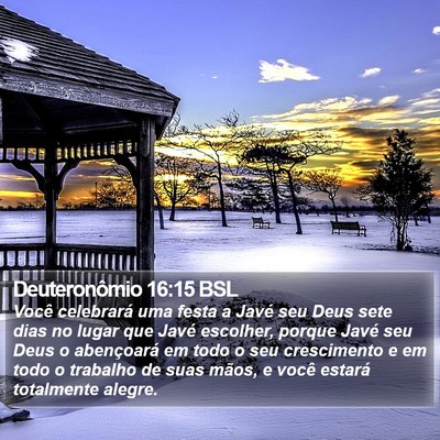 Deuteronômio 16:15 BSL Bible Verse Image