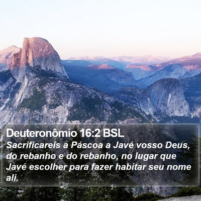 Deuteronômio 16:2 BSL Bible Verse Image