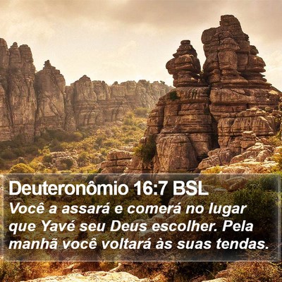 Deuteronômio 16:7 BSL Bible Verse Image