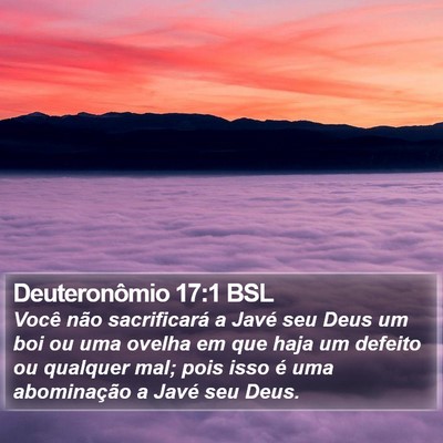 Deuteronômio 17:1 BSL Bible Verse Image