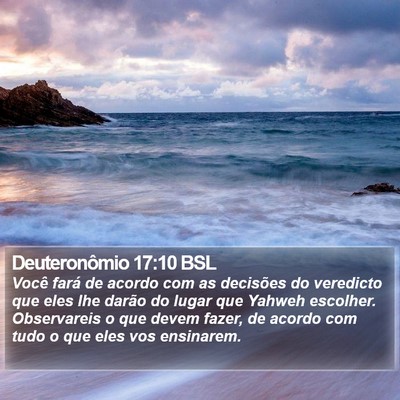 Deuteronômio 17:10 BSL Bible Verse Image