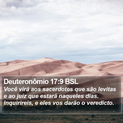 Deuteronômio 17:9 BSL Bible Verse Image