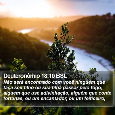 Deuteronômio 18:10 BSL Bible Verse Image