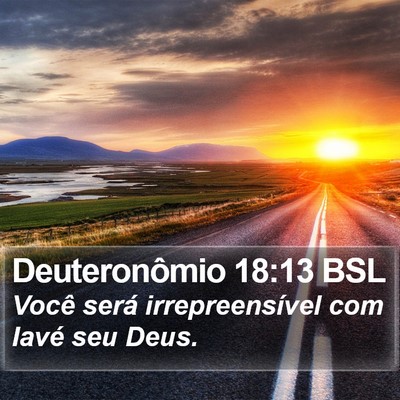 Deuteronômio 18:13 BSL Bible Verse Image
