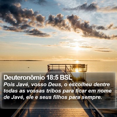 Deuteronômio 18:5 BSL Bible Verse Image