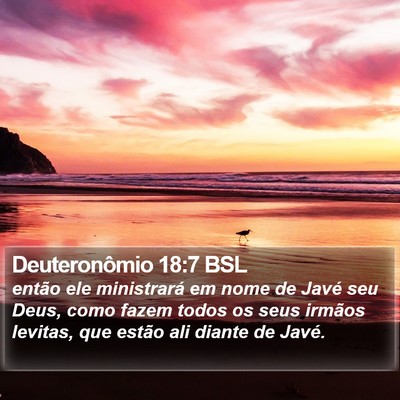 Deuteronômio 18:7 BSL Bible Verse Image